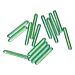 FunCakes Sugar Rods Metallic Green - Metallinvihreät jättikoristerakeet, 70 g.