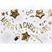 Kultainen joulu-koristebanneri "Merry Christmas".