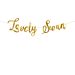 Kultainen joutsen banneri "Lovely Swan".