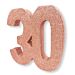 Upea ruusukulta-glitteri pöytäkoriste numero 30.