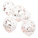 Polttari Konfetti-ilmapallot - Ruusukulta/Blush Team Bride, 5 kpl