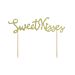 Kakkukoriste tekstillä "Sweet Kisses".