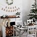 Puiset jouluiset kyltit tekstillä "Merry Christmas", 4 kpl.