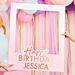 Happy Birthday Photo Booth - Selfie kehys Nimellä