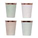 Pahvimukit, Pastel Glaze, 25cm, 8kpl