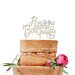 Puinen kakkukoriste "Happy Birthday".