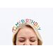 Upea metallinen hiuspanta tekstillä "It´s My Birthday".