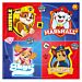 Ryhmä Hau (Paw Patrol) -aiheiset lautasliinat, Vainu, Samppa, Kaja ja Rollen kuvalla.