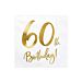 Lautasliinat 60th Birthday, 20kpl, 60-v juhliin