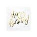 Lautasliinat tekstillä "Happy Birthday", 20 kpl.