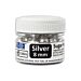 PME Silver Sugar Pearls - Hopeiset sokerihelmet, 8mm.