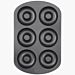 Wilton Doughnut Pan - Donitsipelti non-stick pinnoitteella, 6:lle donitsille.
